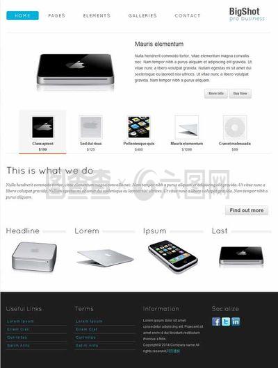 蘋果電子產(chǎn)品html模版